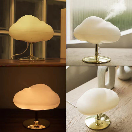 Cloud Air Humidifier Aromatherapy Fragrance Essential Oil Diffuser Warm Colors Night Light Mode